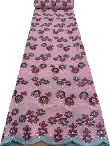 Tela de encaje Asoebi de algodón de alta calidad NI.AI para fiestas de hombres nigerianos - Product Image 3