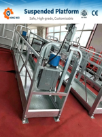 Plateforme suspendue temporaire en alliage d'aluminium Zlp500 Zlp800, nacelle industrielle électrique suspendue pour chantier de construction