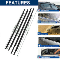 Joint d'étanchéité de fenêtre de voiture, garniture de moulage, bande d'étanchéité compatible avec Toyota Prius 2003-2009