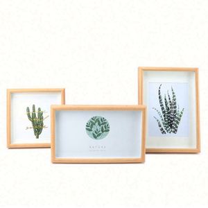 Hot Selling OEM ODM Custom Wholesale Classic <b>Plant</b> Pattern Multi-Functional Solid Wood Countertop Photo <b>Frame</b> - Product Image 5
