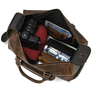 Bolso <span class=keywords><strong>de</strong></span> cuero genuino para equipaje, bolsa <span class=keywords><strong>de</strong></span> lona para viaje, <span class=keywords><strong>fin</strong></span> <span class=keywords><strong>de</strong></span> <span class=keywords><strong>semana</strong></span>, para una noche, Maleta rodante, con carrito <span class=keywords><strong>de</strong></span> cuero <span class=keywords><strong>de</strong></span> vaca, 2022 - Product Image 4