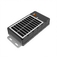 Rastreador GPS Solar 4G LTE con Batería de Larga Duración, Fijación Adhesiva, Geo-Cerca, Alarma, Gestión de Flotas, Compatible con PC, 1 Año
