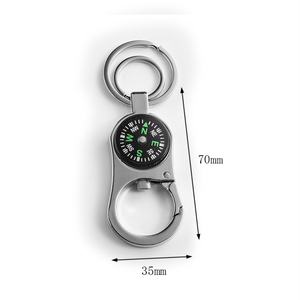 Llavero Redondo Personalizado con Brújula Flotante, Llavero de Metal de Seguridad para Parejas, Precio de Fábrica - Product Image 5