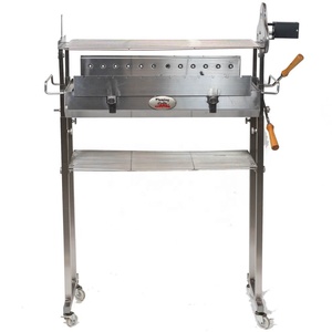 Asador de Carbón Multifuncional de Lujo Cyprus, Asador Giratorio de Acero Inoxidable - Product Image 6