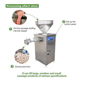 Remplisseuse de saucisses automatique commerciale 220V, plusieurs tailles de buses, s'adapte à différents diamètres de boyaux, une machine à usages multiples - Product Image 4