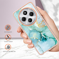 Coque de téléphone en marbre de galvanoplastie IMD de qualité de luxe pour téléphone de couverture de Logo personnalisé Redmi 14C TPU
