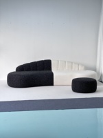 Canapé compressé portable en mousse haute résilience avec housse amovible et lavable pour salon – Vente directe usine