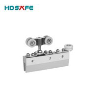 Roulettes de porte coulissante en verre suspendues en acier inoxydable HDSAFE SA8600A-2, robustes, design moderne, garantie de 3 ans