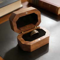 Boîte à bijoux en bois miniature personnalisée, élégante, vintage, avec fermeture magnétique, pour collection personnelle
