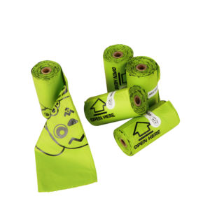 Sac de déchet biodégradables pour chiens, emballage respectueux de l'environnement, avec poignées, pour support ou distributeur - Product Image 4