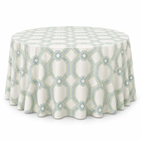 Nappe de table en polyester imprimée à motif végétal personnalisé, faible MOQ, vente en gros, pour mariage, banquet, fête, rectangulaire ou ronde