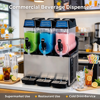 Machine à boissons glacées commerciale à trois réservoirs pour centre commercial
