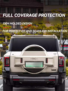 Accessoires extérieurs tout-terrain Couverture de pneu arrière de style sport ABS Housse de pneu de secours étanche pour accessoires Byd Leopard 8 2025 - Product Image 3