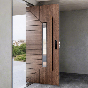 <span class=keywords><strong>Design</strong></span> moderno Custom venature del legno colore Pivot <span class=keywords><strong>porta</strong></span> anteriore per le case <span class=keywords><strong>di</strong></span> sicurezza esterna <span class=keywords><strong>porta</strong></span> d'ingresso - Product Image 4