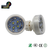 Projecteurs LED Cabochon RGBW E14 45mm IP65 Étanche Extérieur à Effet Dynamique AC24V 360° CRI 85 Programmables pour Parcs d'Attractions en Plastique 11