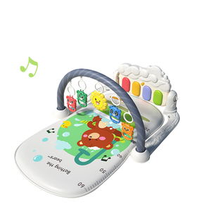 Juguete <span class=keywords><strong>de</strong></span> Gimnasio para Bebés con Música y Teclado <span class=keywords><strong>de</strong></span> Pie, Tapete <span class=keywords><strong>de</strong></span> Piano para Recién Nacidos - Juguete Educativo <span class=keywords><strong>de</strong></span> Poliéster Suave para Bebés <span class=keywords><strong>de</strong></span> 0 a 1 año - Product Image 1
