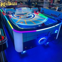 Table de hockey sur air à monnayeur pour 2 joueurs, idéale pour les centres de divertissement familial intérieurs et les salles de jeux d'arcade, avec des matériaux durables - Vente en gros