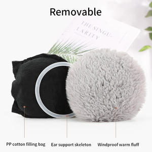 GOLOVEJOY DEZ22 उच्च गुणवत्ता ठंड सर्दियों दिल से कान Muffs कस्टम फैशनेबल ऊन कान गरम कानों को छिपानेवाले हिस्सा - Product Image 3