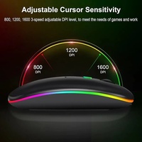 Accesorios para Computadoras Mouse Inalámbrico Recargable para Laptop
