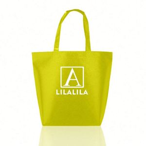 Sac fourre-tout en tissu non tissé laminé écologique, personnalisé, imprimé, réutilisable, métallisé, avec logo sur mesure, vente en gros - Product Image 2