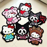Tapis imprimé personnalisé Sanrio, tapis de bain antidérapant absorbant en forme de personnage, tapis de salle de bain en peluche Kitty, tapis doux lavable, tapis de zone anime