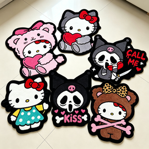 Printed Sanrio Character <strong>Rug</strong> Custom Shaped Anti-slip Absorbent Bath Mat Plush <strong>Kitty</strong> Bathroom <strong>Rug</strong> Soft Washable Anime Area <strong>Rug</strong> - Product Image 2