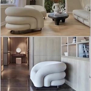 Sofá Individual Simple <span class=keywords><strong>para</strong></span> Espacios <span class=keywords><strong>Pequeños</strong></span>, Sala de Estar, Balcón Sillón de Salón de Belleza de Diseño de Lujo. - Product Image 2