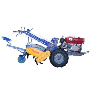 Diesel Powered 2WD Walking Tractor Rotary Tiller 15HP for Professional Field <b>Cultivation</b> - Product Image 1