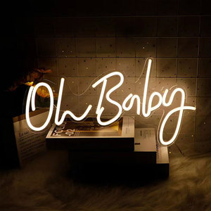 Cartelera UV Print Logo Led Open Acrylic Letter Light Letreros de neón personalizados para pared Tienda de negocios Salón Boda Tienda de cumpleaños - Product Image 4