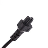 Cordon d'alimentation CORD CD-PDINC5 de bonne qualité en cuivre pur PVC 0,75 mm, prise C5, pour ordinateur portable, marché indien, noir