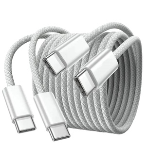 Câble de charge tressé en nylon, synchronisation des données, charge rapide, USB vers USB C, câble USB2.0 480 Mbps PD60W 3A, câble de charge rapide pour iPhone - Product Image 1