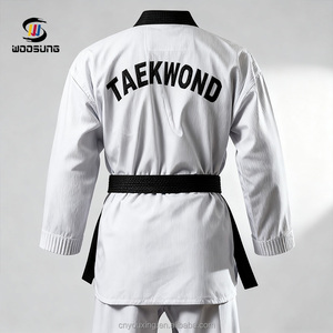 Vente flash - Combinaison d'arts martiaux respirante de haute qualité Woosung - Uniforme de <span class=keywords><strong>Taekwondo</strong></span> - Dobok coréen - Product Image 3