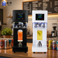 Machine de scellage de boîtes non rotative d'usine chinoise, machine de scellage automatique de boîtes de conserve pour boissons, bière, café, thé, logo personnalisé