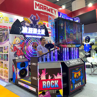 CHAUD Amusement populaire Super Crazy Jazz Drum monnayeur 43 pouces écran électronique Jazz Drum Game Equipment Music Game Machine