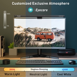 モニターランプ上のコンピューターQuntisリニアロングモニター読書デスクLedライトバープロクリップバックライトリモコン付き - Product Image 3