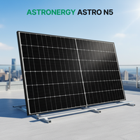 Panneaux solaires ASTRONERGY Astro N5 CHSM72N(DG)/F-BH 580W-600W pour panneaux bifaciaux de type N à double vitrage avec cadre argenté, efficacité de 23,2%