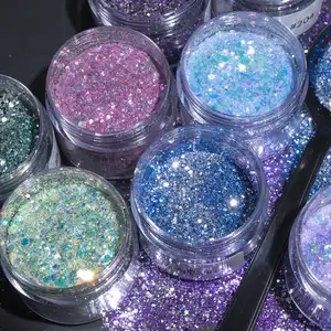 Creation Decoration Crafts 37 Colors Solvnew Resistantchinaky Glitter Powder Nail Powder Mixed Price Glow in The Dark Acrylic