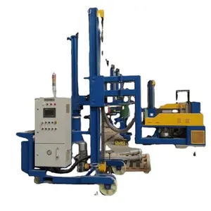 Mobile Rotary Degassing And Fluxing Unit With External Powder Flux Refining Device