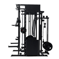 Équipement multifonction de gymnastique tout-en-un Smith Machine Weight avec câble Power Rack Leg Press pour la maison