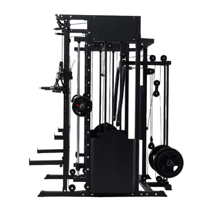 Equipo Multifuncional <span class=keywords><strong>Todo</strong></span> <span class=keywords><strong>en</strong></span> <span class=keywords><strong>Uno</strong></span> para Gimnasio, Máquina Smith con Cable, Power Rack y Prensa de Piernas para el Hogar - Product Image 3