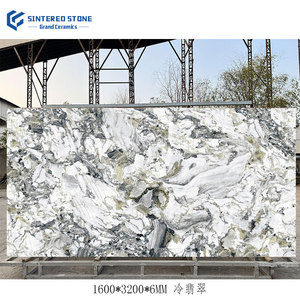 Phật Sơn 1600x3200x6mm thiêu kết đá cho phòng tắm tường sàn phòng ăn phòng khách cho nhà biệt thự Gạch gốm hiển thị đứng - Product Image 1