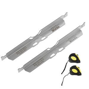 Lot de 2 plaques d'angle d'orteil en acier inoxydable, outil d'alignement de roue de mesure précis avec 2 rubans à mesurer et tableau de conversion - Product Image 1