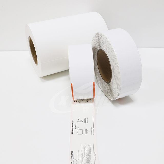 IATA Compliant Thermal Baggage Tag Rolls for Airline Check-in XINZHU XZ-hk4 Model Jumbo Roll 1080mm & 1540mm Printer Compatible