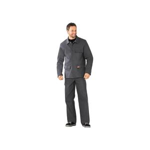 PLANAM Chaqueta de soldadura n. ° 1709 talla 58 gris 100% sarga diagonal de algodón - Product Image 1