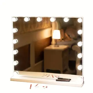 Large Vanity Mirror With Lights Hollywood Makeup Mirror With Touch Screen Dimmer Luxury Beauty Daily Care Vanity Mirror