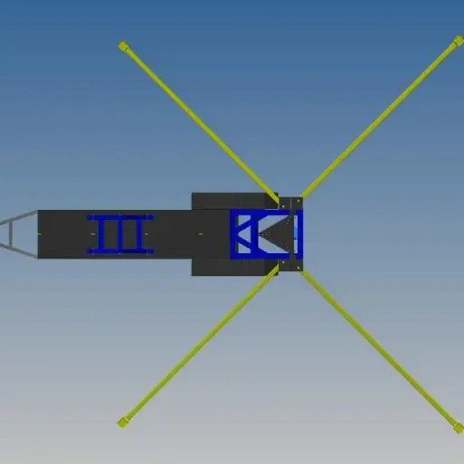 Torre de COW com estrutura base de reboque totalmente projetada