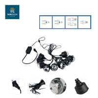 Guirlandes lumineuses LED RGB à intensité variable, étanches IP44, pour intérieur et extérieur, en plastique, très vendues, à haute valeur CRI 50, alimentées en courant alternatif/continu