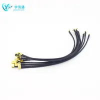 RG174 pigtail kablo SMA erkek ve SMA dişi siyah 20cm RF uzatma kablosu
