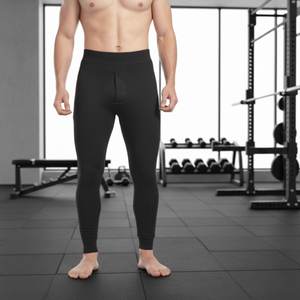 Mallas térmicas para hombre PEAil, estampado de moda para Fitness de invierno, cintura elástica, tela de algodón y LICRA, modelo de entrenamiento deportivo - Product Image 2