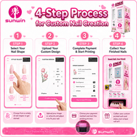 Distributeur automatique de nail art en gros, machine d'impression DIY en libre-service, kiosque de beauté des ongles sans personnel pour les lieux à fort trafic